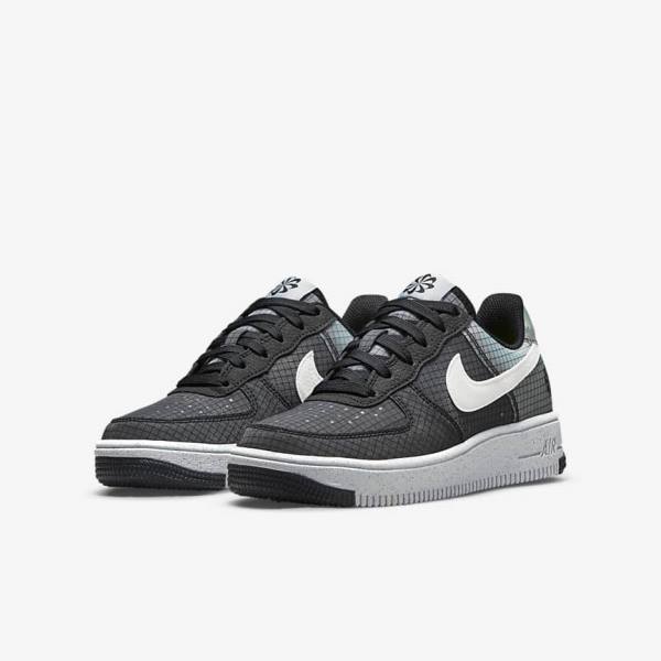 Nike Air Force 1 Crater Older Lasten Tennarit Mustat Valkoinen | NK532NIW