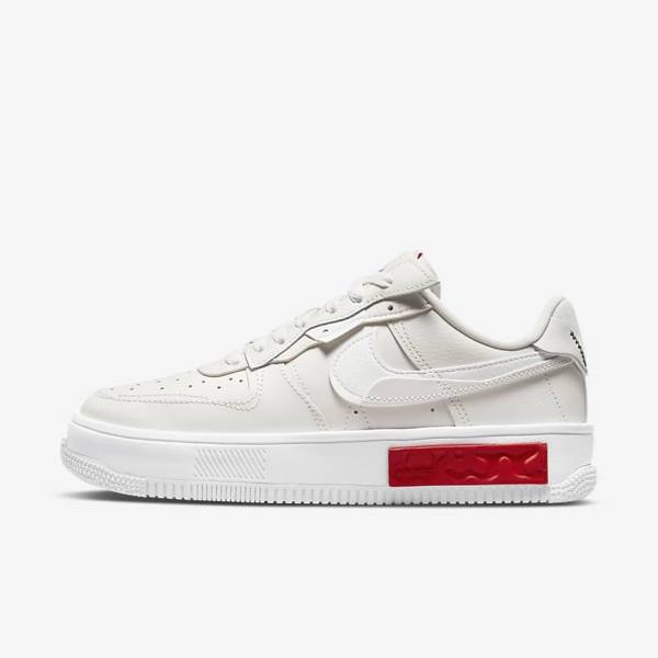 Nike Air Force 1 Fontanka Naisten Tennarit Valkoinen Punainen | NK149PYD