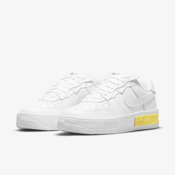 Nike Air Force 1 Fontanka Naisten Tennarit Valkoinen Keltainen Valkoinen | NK789VOY