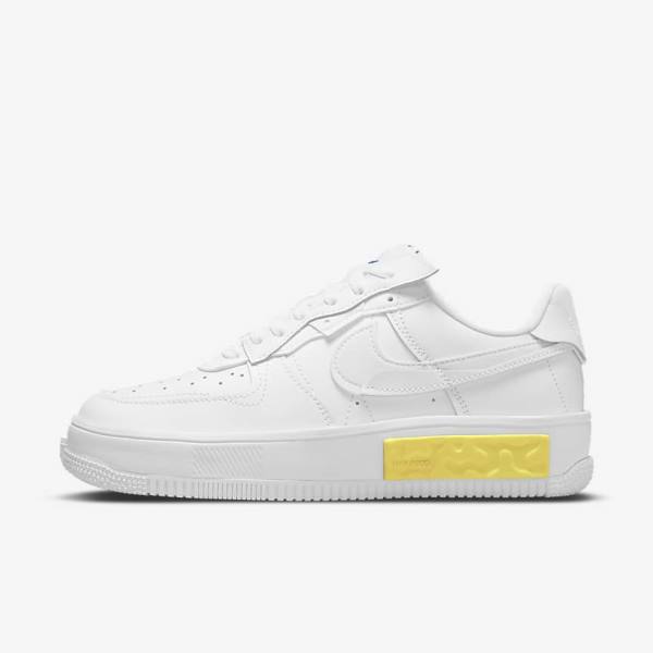 Nike Air Force 1 Fontanka Naisten Tennarit Valkoinen Keltainen Valkoinen | NK789VOY