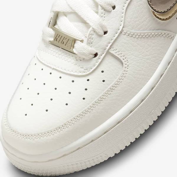 Nike Air Force 1 LV8 Older Lasten Tennarit Valkoinen Pinkki Metal Sininen Harmaat | NK853SVN