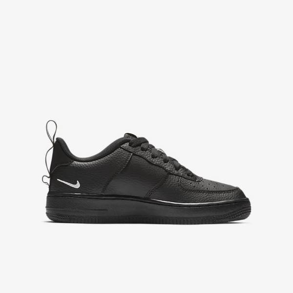 Nike Air Force 1 LV8 Utility Older Lasten Tennarit Mustat Keltainen Valkoinen | NK526VCO