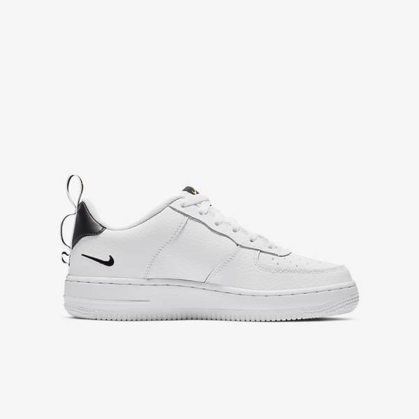 Nike Air Force 1 LV8 Utility Older Lasten Tennarit Valkoinen Mustat Keltainen Valkoinen | NK679HNR