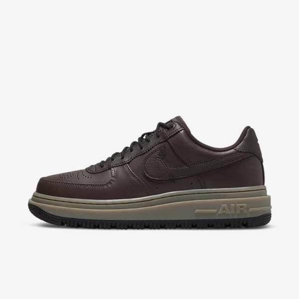 Nike Air Force 1 Luxe Miesten Tennarit Ruskea Mustat Tummanruskea | NK098KQG