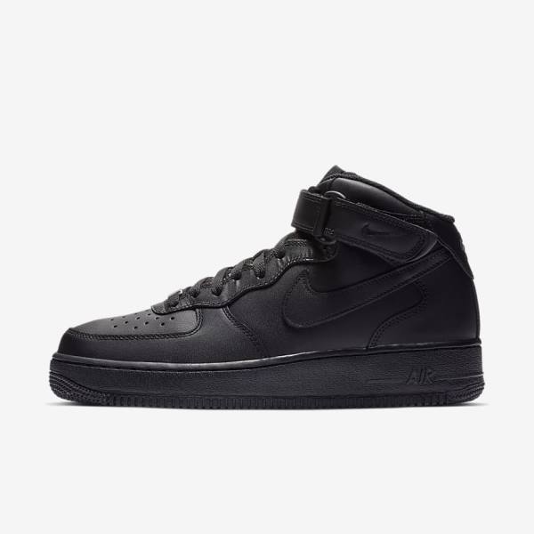 Nike Air Force 1 Mid 07 Miesten Tennarit Mustat | NK691YPS