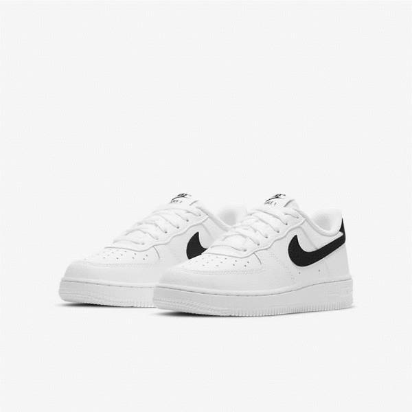 Nike Air Force 1 Older Lasten Tennarit Valkoinen Mustat | NK874HPZ