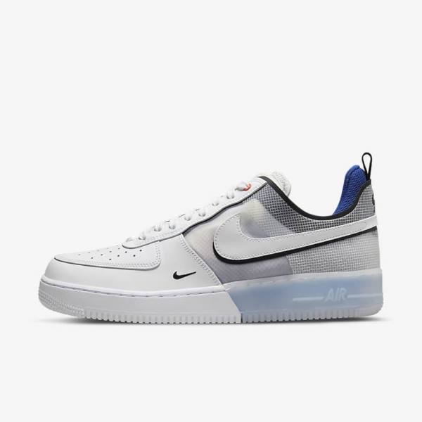 Nike Air Force 1 React Miesten Tennarit Valkoinen Vaaleansininen Kuninkaallinen Sininen Sininen Valkoine | NK261UYR