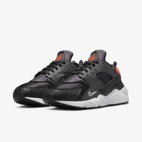 Nike Air Huarache Miesten Tennarit Mustat Oranssi Harmaat Valkoinen | NK027VJI