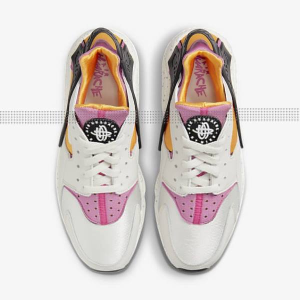 Nike Air Huarache Miesten Tennarit Vaaleanbeige Kultaiset Mustat Pinkki | NK870HVB