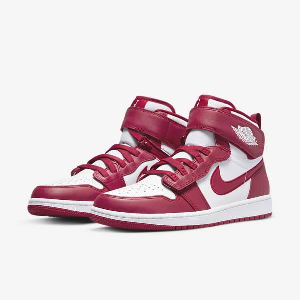 Nike Air Jordan 1 Hi FlyEase Miesten Jordan Kengät Punainen Valkoinen | NK870YHQ