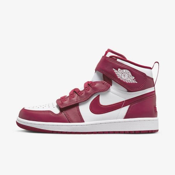 Nike Air Jordan 1 Hi FlyEase Miesten Jordan Kengät Punainen Valkoinen | NK870YHQ