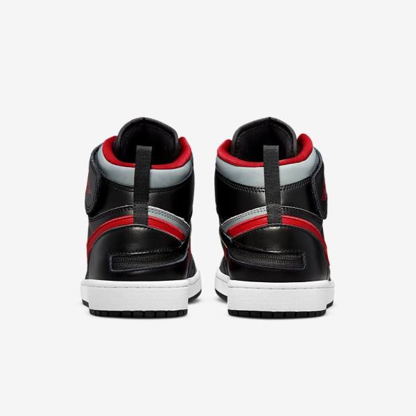 Nike Air Jordan 1 Hi FlyEase Miesten Tennarit Mustat Harmaat Valkoinen Punainen | NK420YND