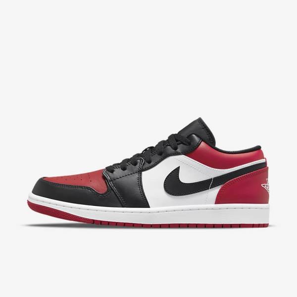 Nike Air Jordan 1 Low Miesten Jordan Kengät Punainen Mustat Valkoinen | NK360KCI