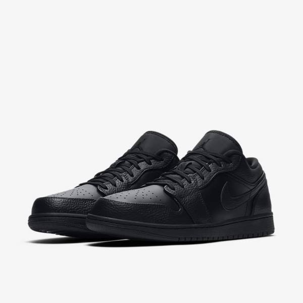 Nike Air Jordan 1 Low Miesten Tennarit Mustat | NK032HQN