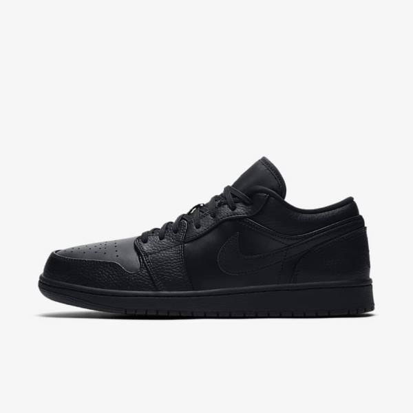 Nike Air Jordan 1 Low Miesten Tennarit Mustat | NK032HQN