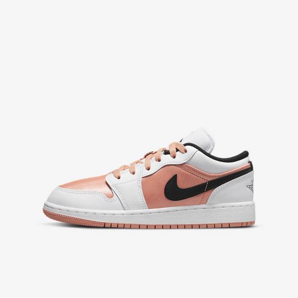 Nike Air Jordan 1 Low Older Lasten Jordan Kengät Valkoinen Mustat | NK471HZV