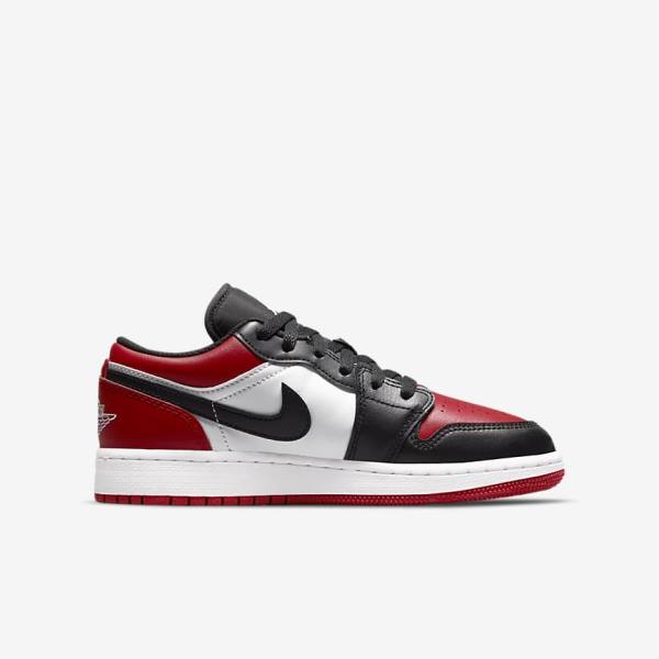 Nike Air Jordan 1 Low Older Lasten Tennarit Punainen Mustat Valkoinen | NK250JNE