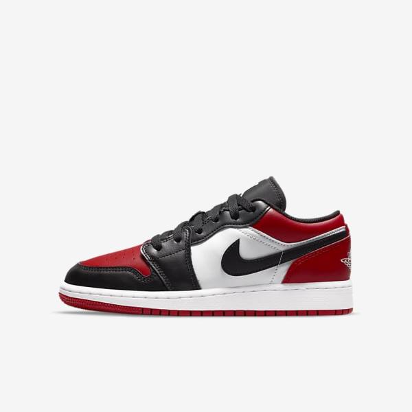 Nike Air Jordan 1 Low Older Lasten Tennarit Punainen Mustat Valkoinen | NK250JNE