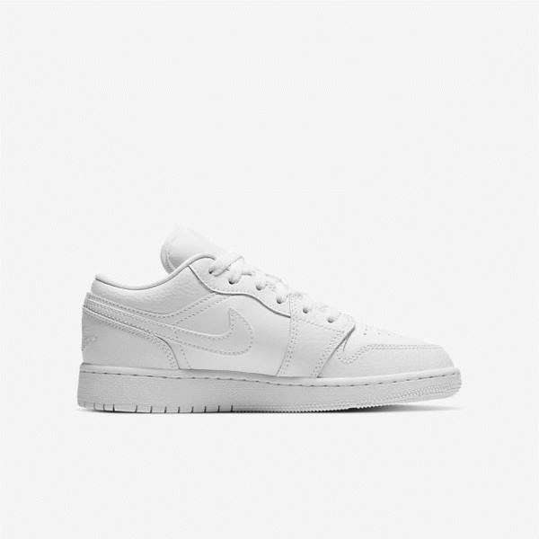 Nike Air Jordan 1 Low Older Lasten Tennarit Valkoinen | NK318NUB