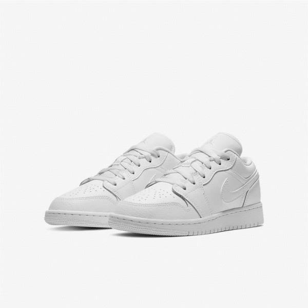 Nike Air Jordan 1 Low Older Lasten Tennarit Valkoinen | NK318NUB