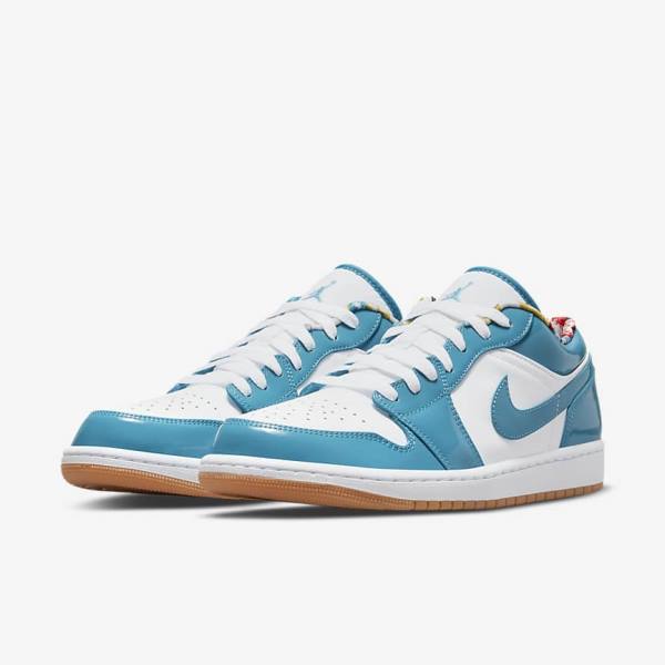 Nike Air Jordan 1 Low SE Miesten Jordan Kengät Turkoosi Valkoinen Laivastonsininen Turkoosi | NK690OAZ