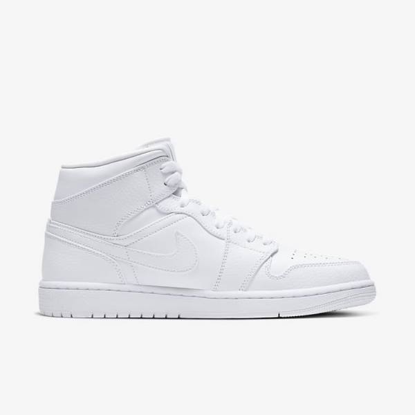 Nike Air Jordan 1 Mid Miesten Jordan Kengät Valkoinen | NK604BGH