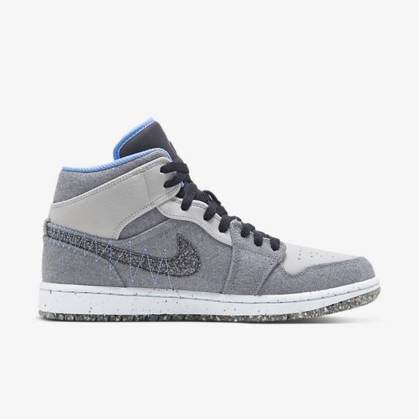 Nike Air Jordan 1 Mid SE Miesten Jordan Kengät Harmaat Mustat Sininen | NK714BHW