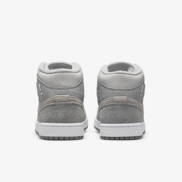 Nike Air Jordan 1 Mid SE Naisten Tennarit Harmaat Valkoinen Harmaat | NK631TSG