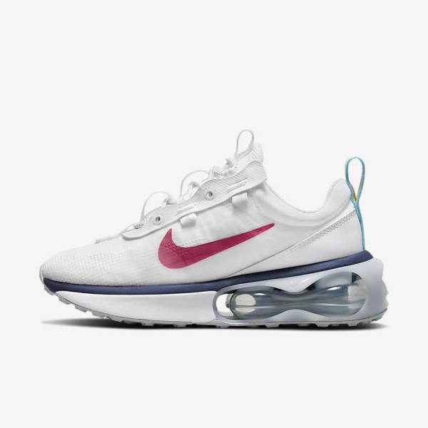 Nike Air Max 2021 Naisten Tennarit Valkoinen Sininen Platina Pinkki | NK571NFC