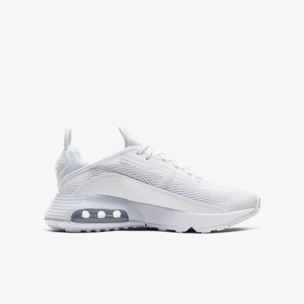 Nike Air Max 2090 Older Lasten Tennarit Valkoinen Harmaat Valkoinen | NK089UXE