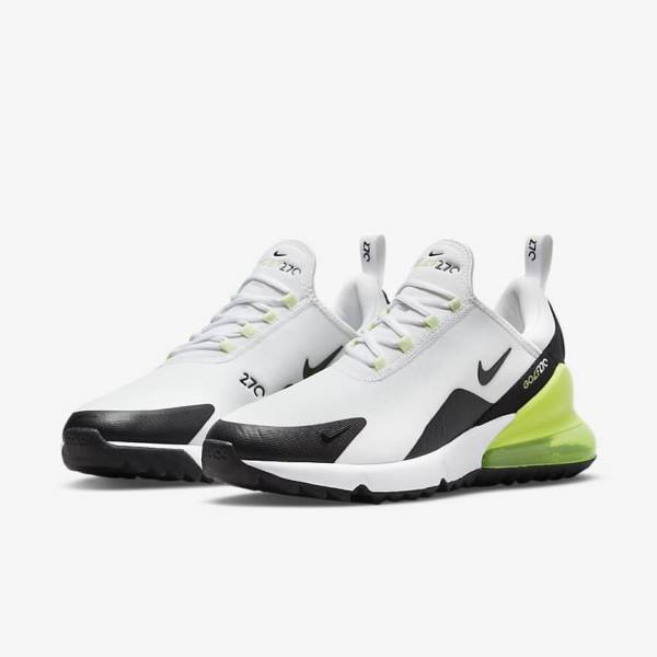 Nike Air Max 270 G Naisten Golfkengät Valkoinen Mustat | NK405IMG