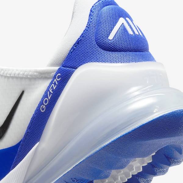 Nike Air Max 270 G Naisten Golfkengät Valkoinen Sininen Platina Mustat | NK654YGW