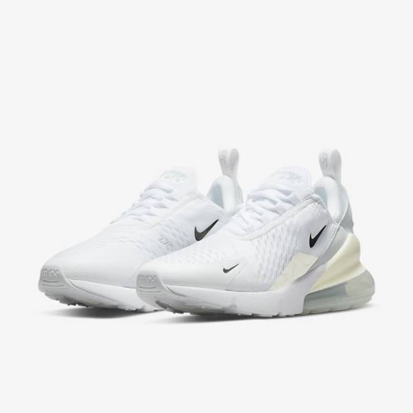 Nike Air Max 270 Naisten Tennarit Valkoinen Platina Metal Hopea | NK206GRM