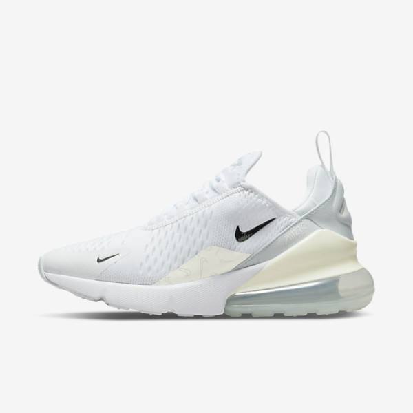 Nike Air Max 270 Naisten Tennarit Valkoinen Platina Metal Hopea | NK206GRM