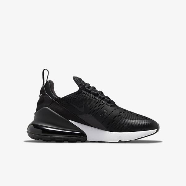 Nike Air Max 270 Older Lasten Tennarit Mustat Harmaat | NK694OAW