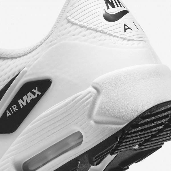 Nike Air Max 90 G Naisten Golfkengät Valkoinen Mustat | NK417PLX