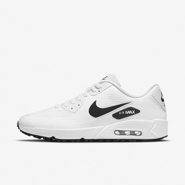 Nike Air Max 90 G Naisten Golfkengät Valkoinen Mustat | NK417PLX