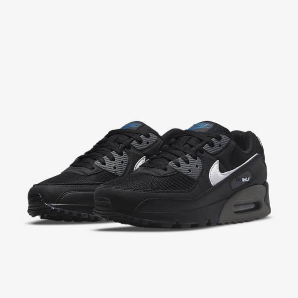 Nike Air Max 90 Miesten Tennarit Mustat Harmaat Valkoinen | NK295AOL