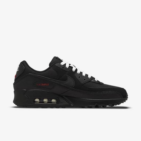 Nike Air Max 90 Miesten Tennarit Mustat Punainen Valkoinen | NK493IKP