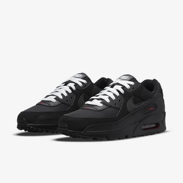 Nike Air Max 90 Miesten Tennarit Mustat Punainen Valkoinen | NK493IKP