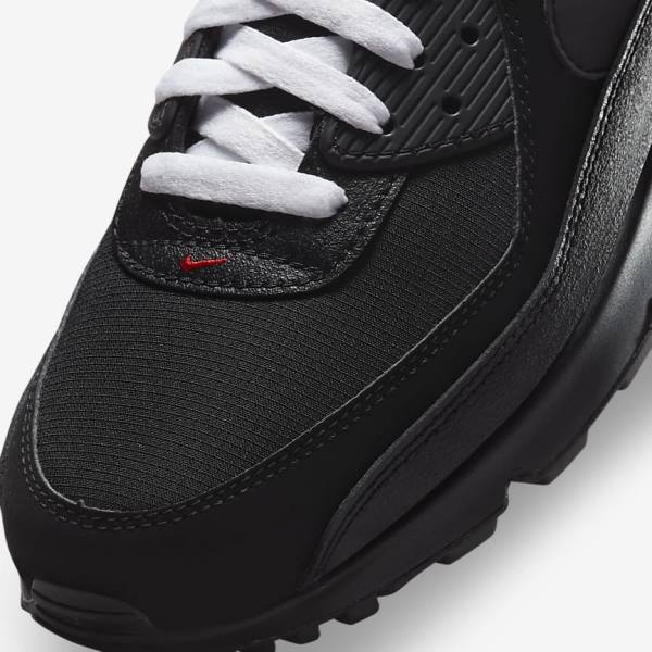 Nike Air Max 90 Miesten Tennarit Mustat Punainen Valkoinen | NK493IKP