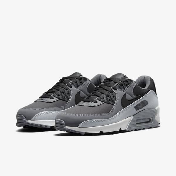 Nike Air Max 90 Miesten Tennarit Tummanharmaat Mustat | NK267EOF