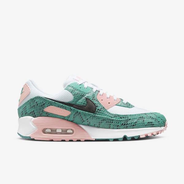 Nike Air Max 90 Miesten Tennarit Turkoosi Valkoinen Koralli Mustat | NK390YJS