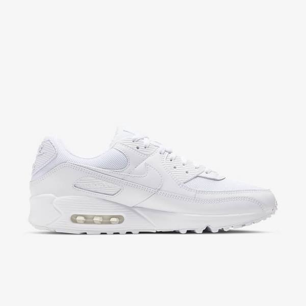 Nike Air Max 90 Miesten Tennarit Valkoinen Harmaat Valkoinen | NK068EFP