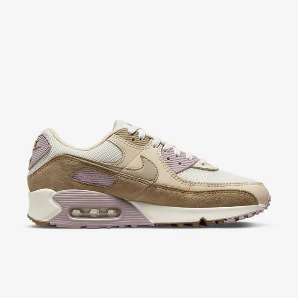 Nike Air Max 90 Naisten Tennarit Ruskea Vaaleanvioletit Khaki | NK813DHM