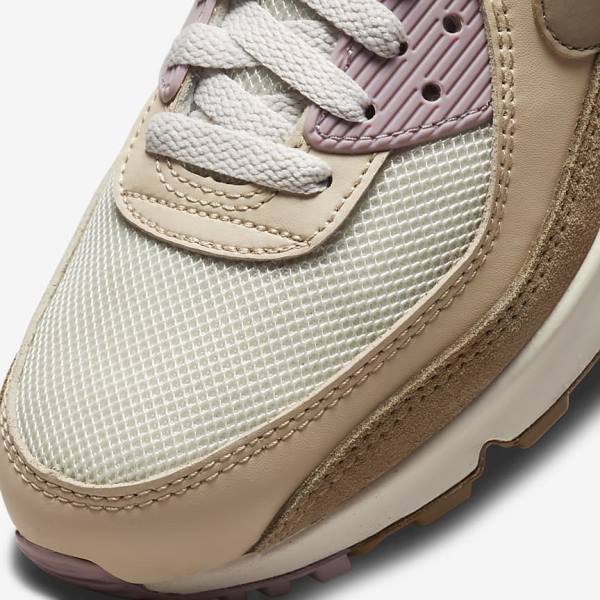 Nike Air Max 90 Naisten Tennarit Ruskea Vaaleanvioletit Khaki | NK813DHM