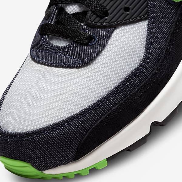 Nike Air Max 90 SE Miesten Tennarit Mustat Vihreä Valkoinen Obsidian | NK635DQH