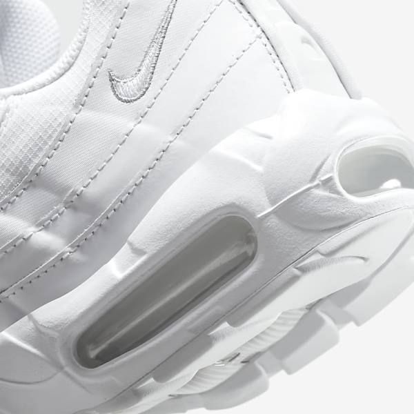 Nike Air Max 95 Essential Miesten Tennarit Valkoinen Harmaat Valkoinen | NK420LXE