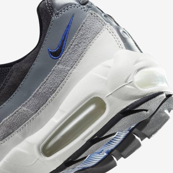 Nike Air Max 95 Miesten Tennarit Mustat Tummanharmaat Sininen | NK197WDG