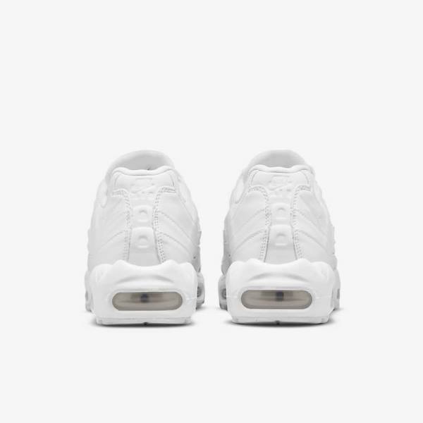 Nike Air Max 95 Naisten Tennarit Valkoinen Metal Hopea Valkoinen | NK370ZKW